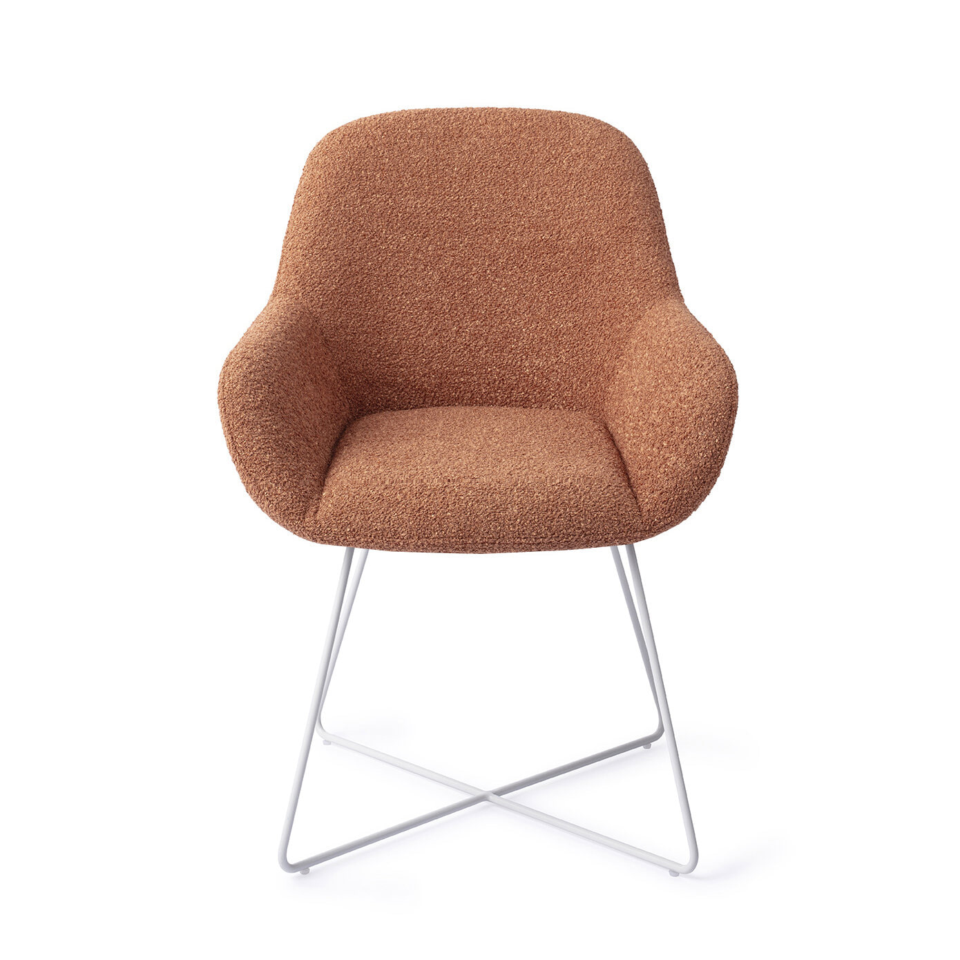Jesper Home Eetkamerstoel 'Kushi' Cross White, kleur Amber Autumn