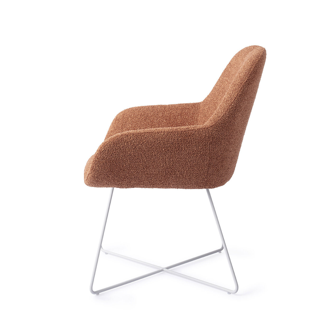 Jesper Home Eetkamerstoel 'Kushi' Cross White, kleur Amber Autumn