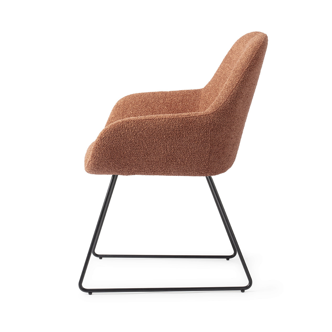 Jesper Home Eetkamerstoel 'Kushi' Slide Black, kleur Amber Autumn