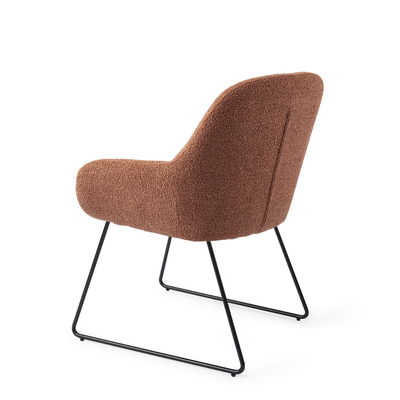 Jesper Home Eetkamerstoel 'Kushi' Slide Black, kleur Amber Autumn