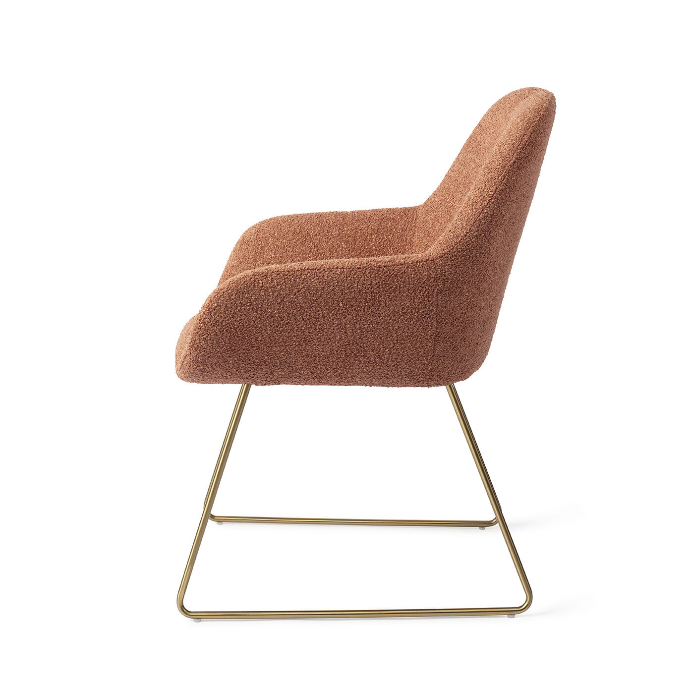 Jesper Home Eetkamerstoel 'Kushi' Slide Gold, kleur Amber Autumn