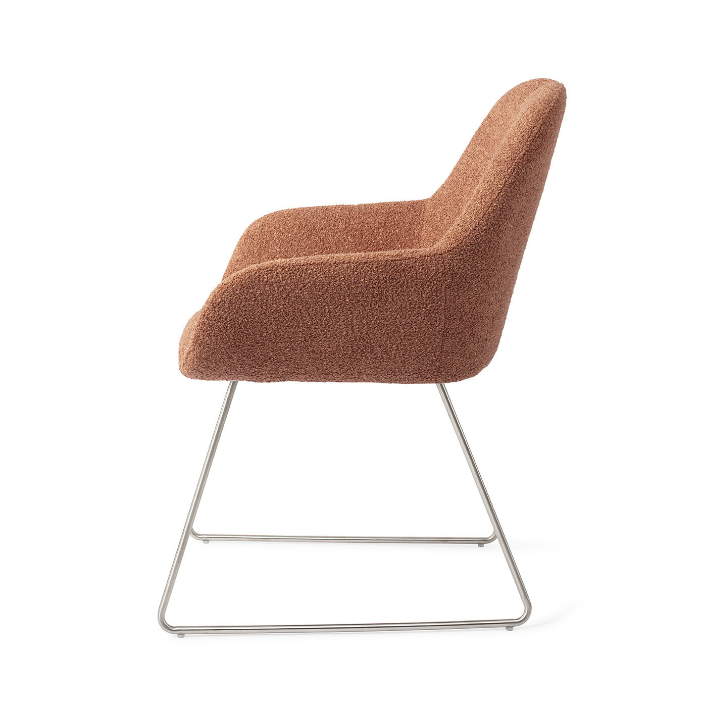 Jesper Home Eetkamerstoel 'Kushi' Slide Steel, kleur Amber Autumn