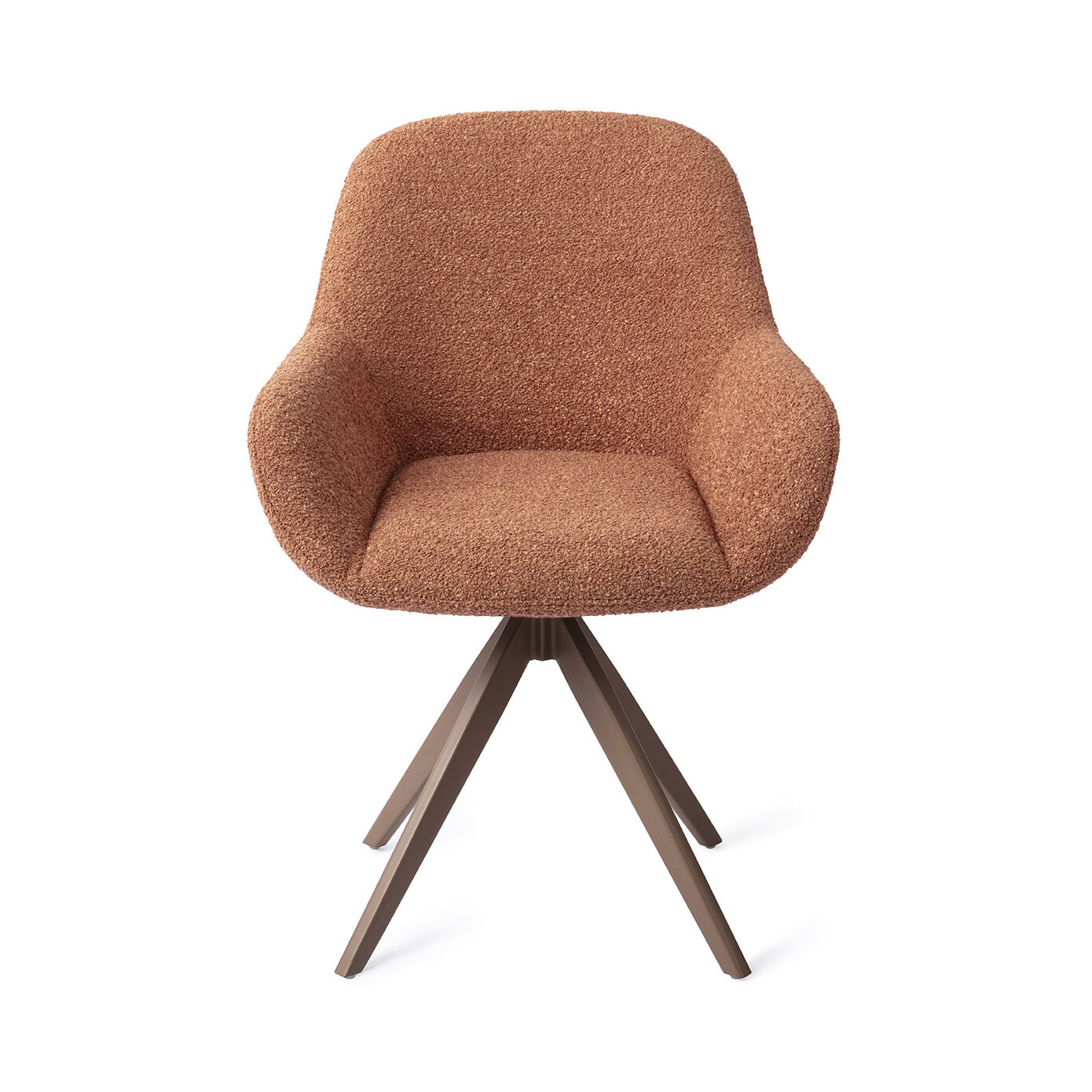 Jesper Home Draaibare Eetkamerstoel 'Kushi' Turn Brown, kleur Amber Autumn