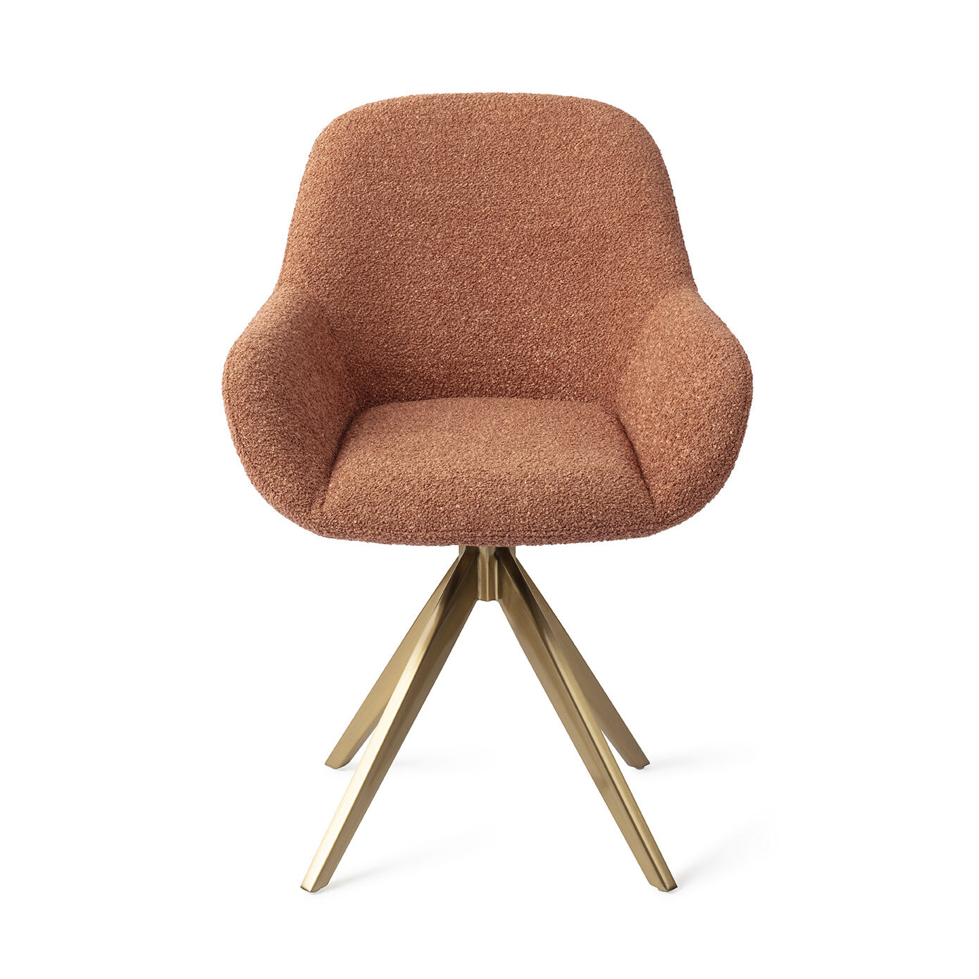 Jesper Home Draaibare Eetkamerstoel 'Kushi' Turn Gold, kleur Amber Autumn