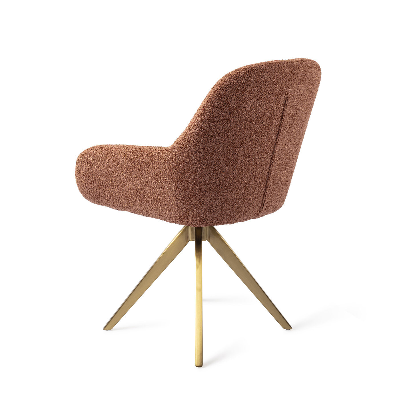 Jesper Home Draaibare Eetkamerstoel 'Kushi' Turn Gold, kleur Amber Autumn