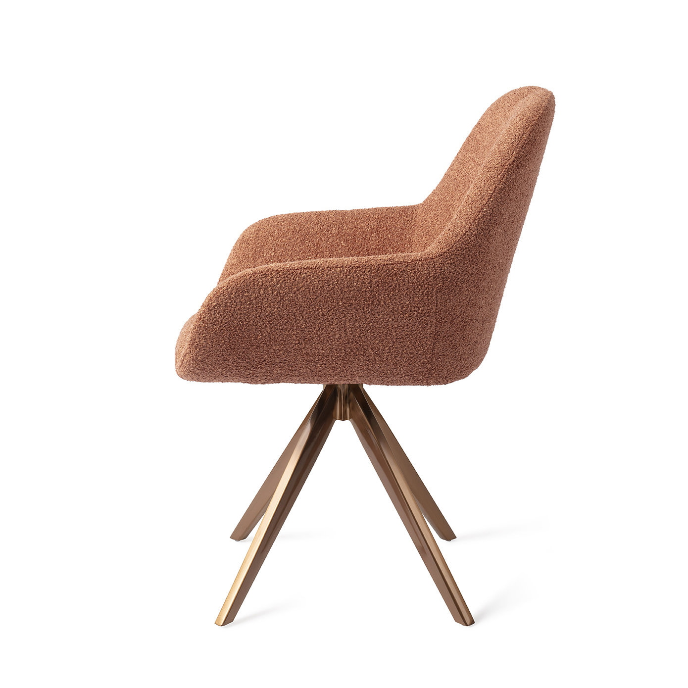 Jesper Home Eetkamerstoel 'Kushi' Turn Rose, Draaibaar, kleur Amber Autumn