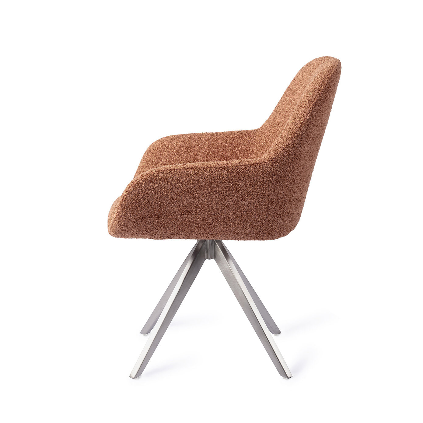 Jesper Home Draaibare Eetkamerstoel 'Kushi' Turn Steel, kleur Amber Autumn