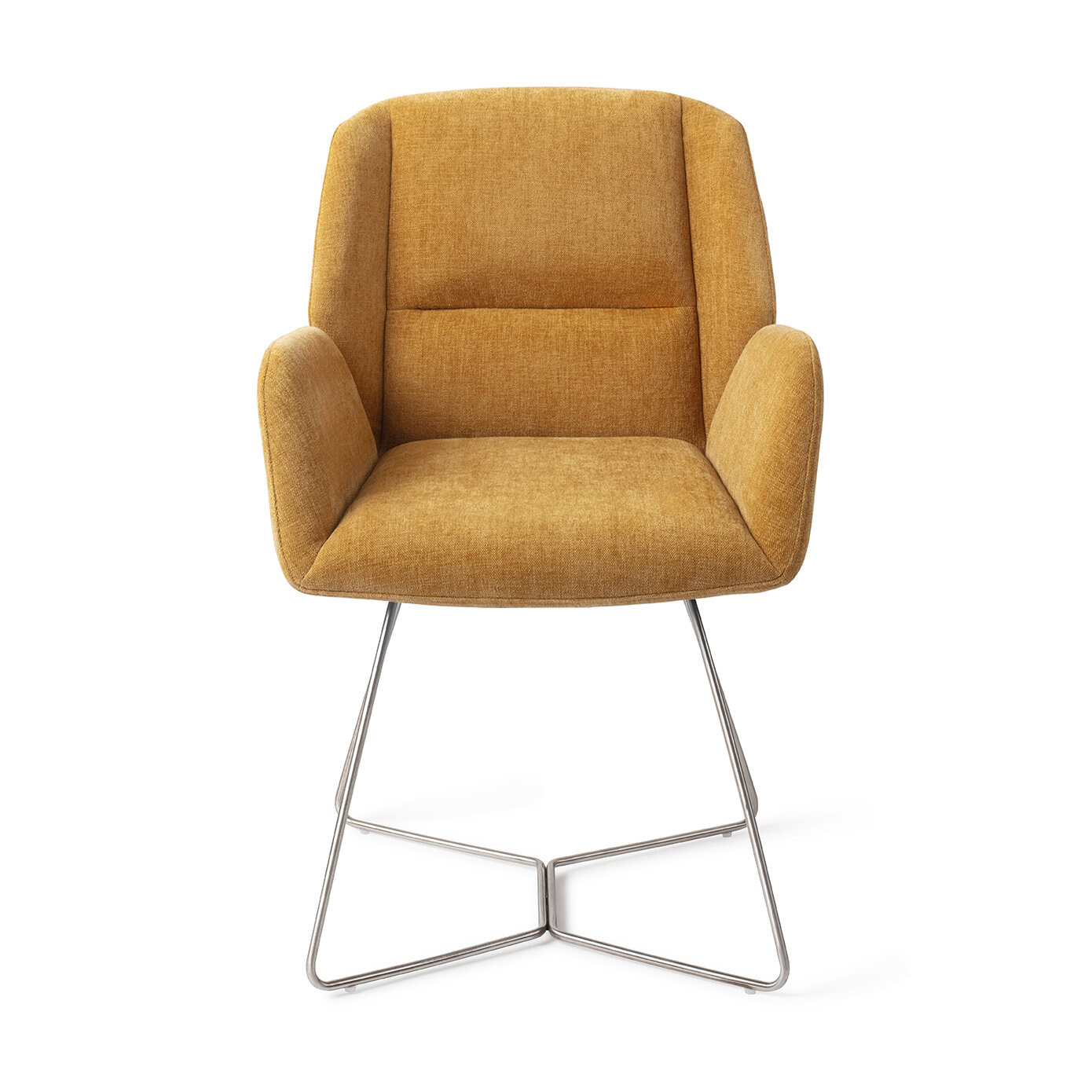 Jesper Home Eetkamerstoel 'Myoko' Beehive Steel, kleur El Dorado