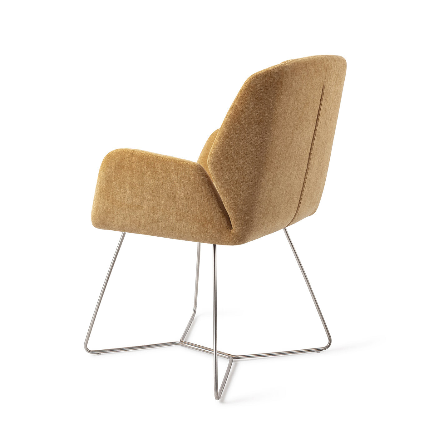 Jesper Home Eetkamerstoel 'Myoko' Beehive Steel, kleur El Dorado