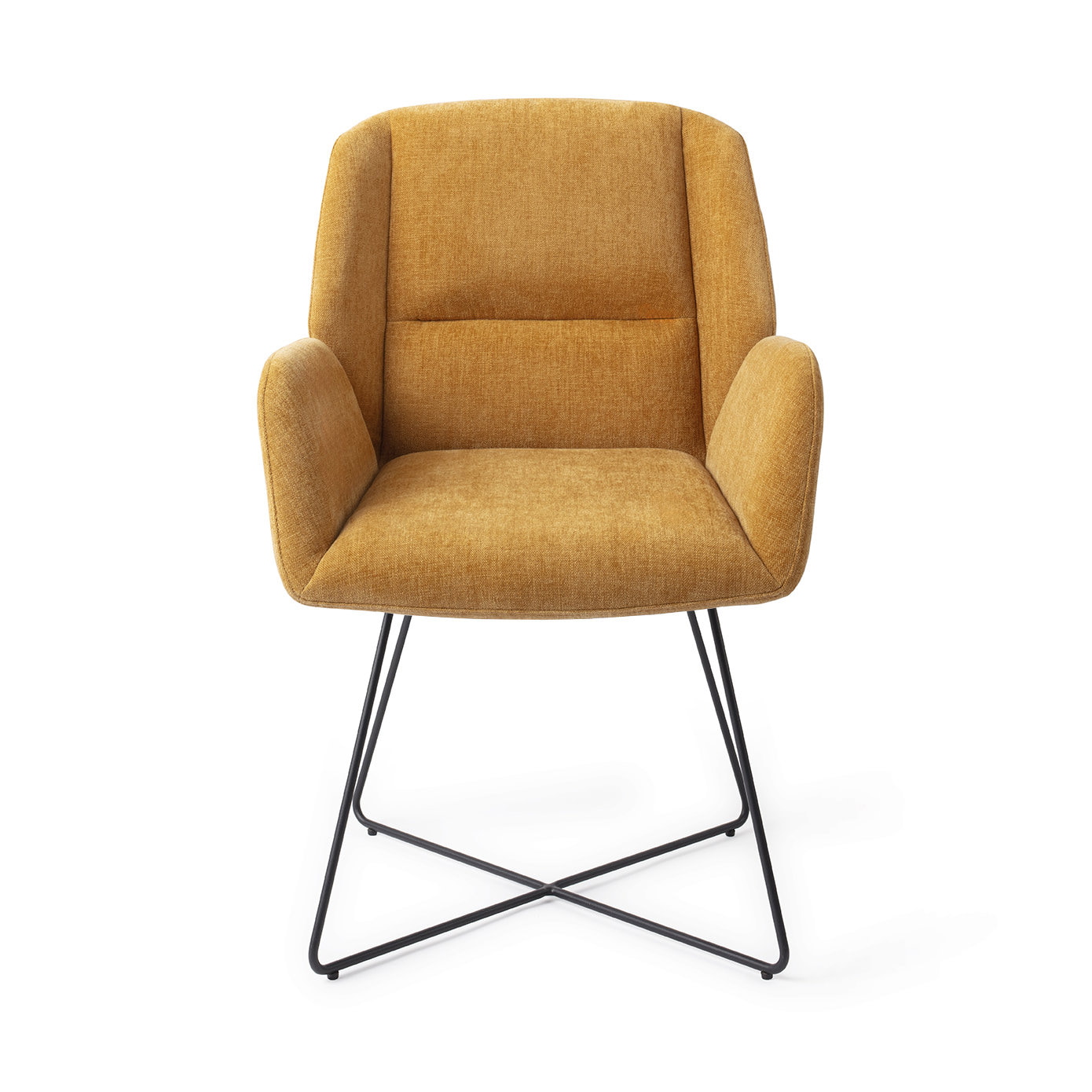 Jesper Home Eetkamerstoel 'Myoko' Cross Black, kleur El Dorado