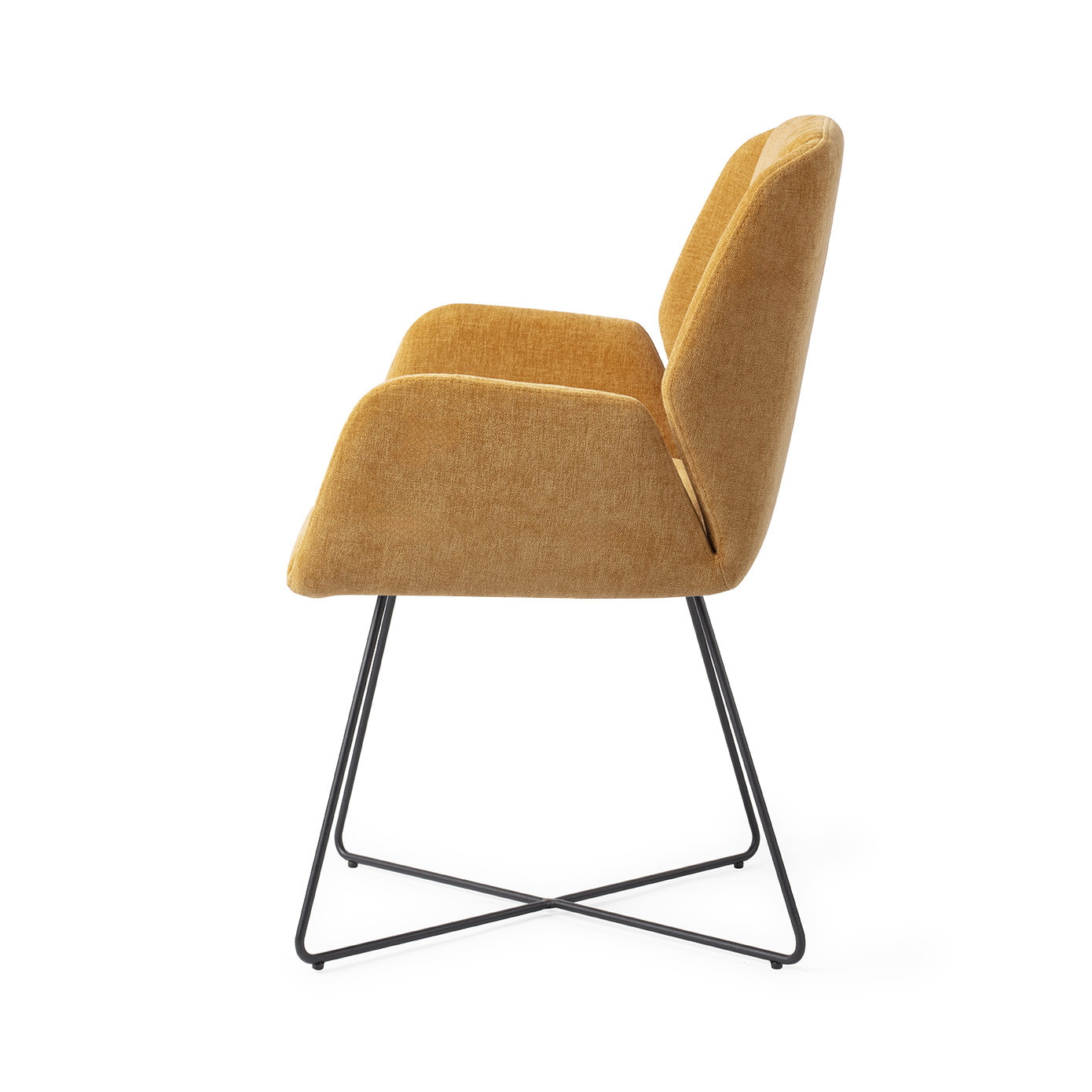 Jesper Home Eetkamerstoel 'Myoko' Cross Black, kleur El Dorado