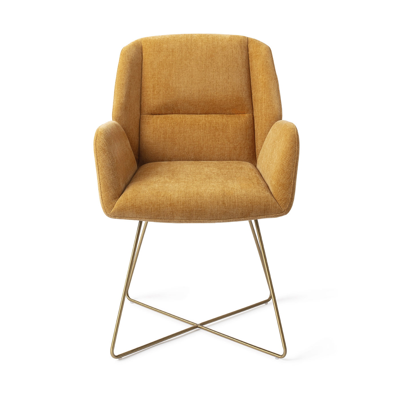 Jesper Home Eetkamerstoel 'Myoko' Cross Gold, kleur El Dorado