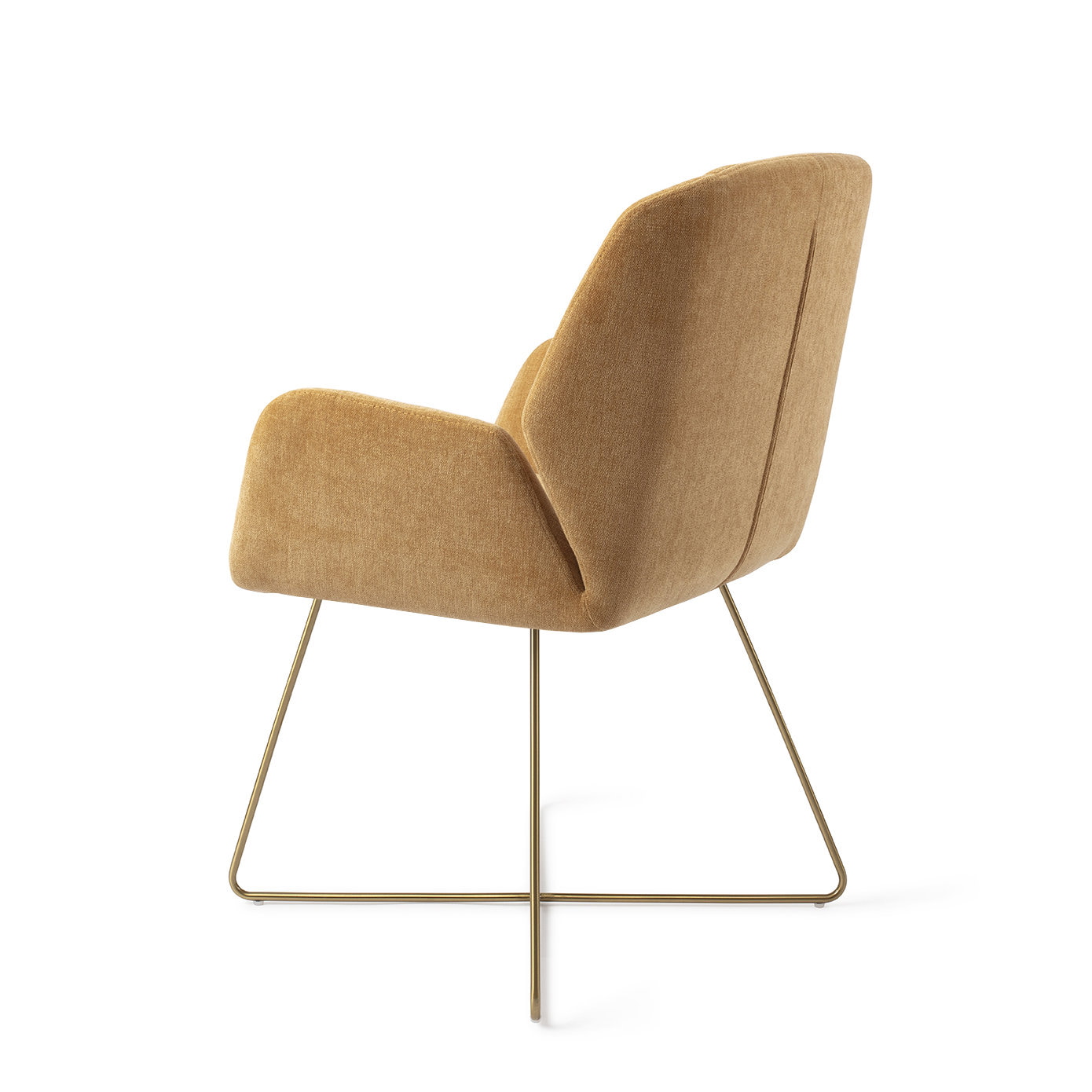 Jesper Home Eetkamerstoel 'Myoko' Cross Gold, kleur El Dorado