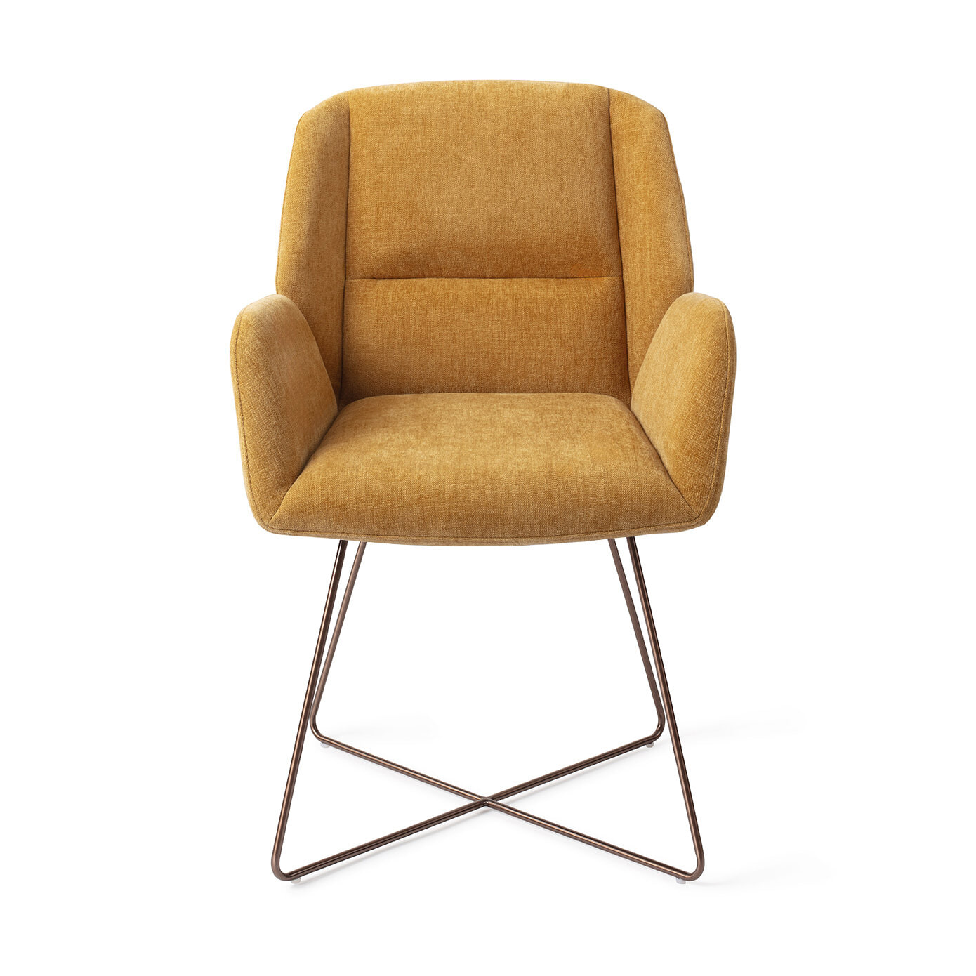 Jesper Home Eetkamerstoel 'Myoko' Cross Rose, kleur El Dorado