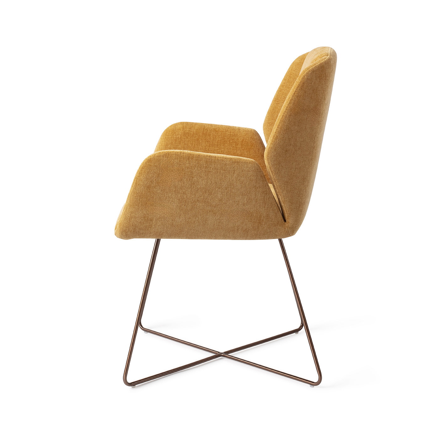 Jesper Home Eetkamerstoel 'Myoko' Cross Rose, kleur El Dorado