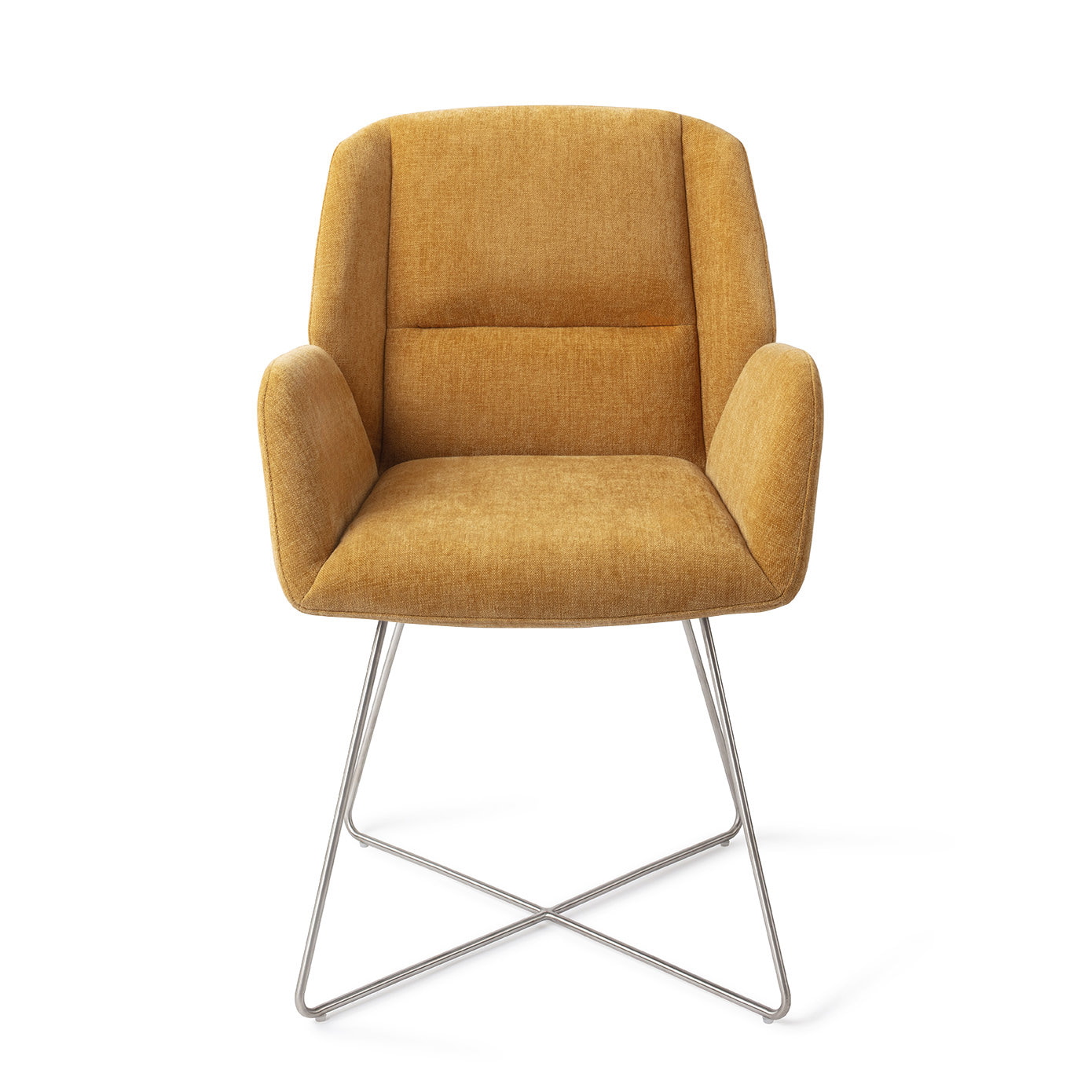 Jesper Home Eetkamerstoel 'Myoko' Cross Steel, kleur El Dorado