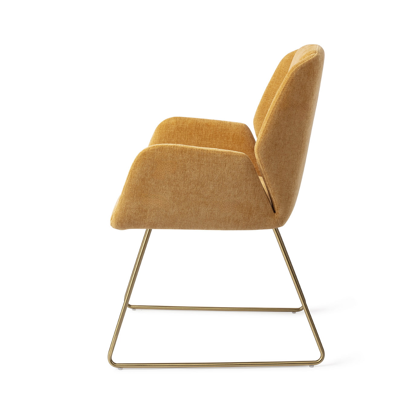 Jesper Home Eetkamerstoel 'Myoko' Slide Gold, kleur El Dorado