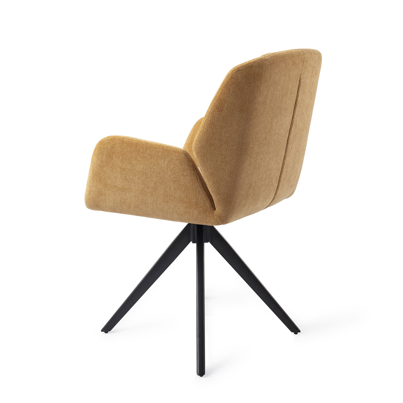 Jesper Home Draaibare Eetkamerstoel 'Myoko' Turn Black, kleur El Dorado