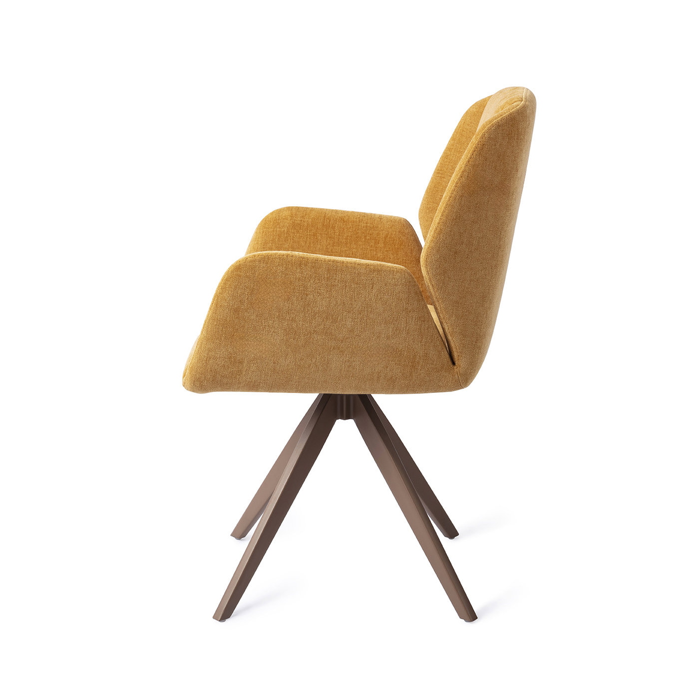 Jesper Home Draaibare Eetkamerstoel 'Myoko' Turn Brown, kleur El Dorado
