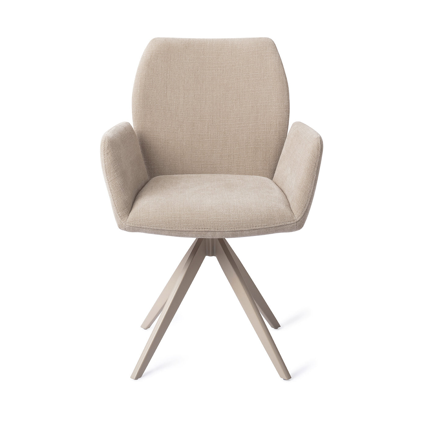 Jesper Home Draaibare Eetkamerstoel 'Misaki' Turn Beige, kleur Sand Strand