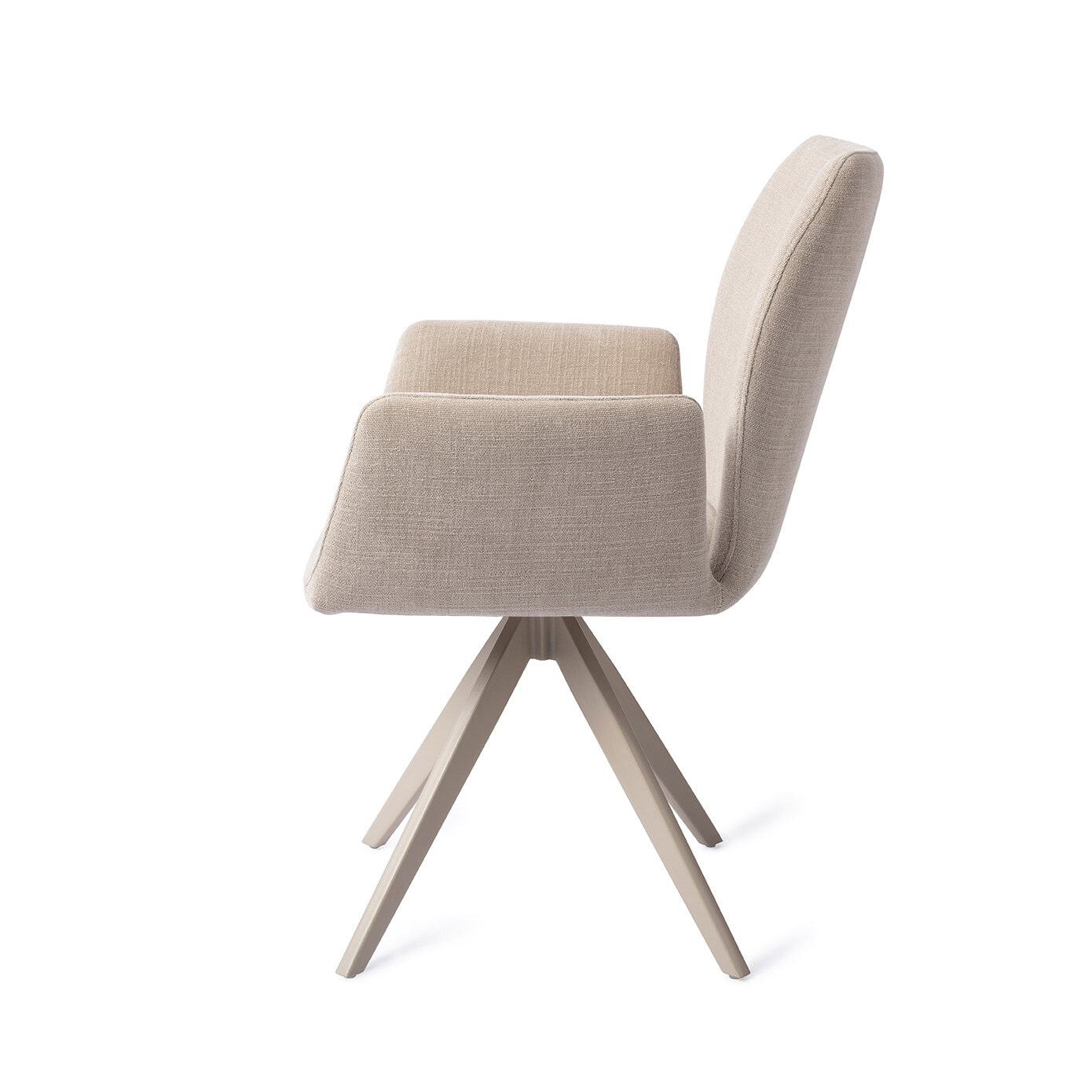 Jesper Home Draaibare Eetkamerstoel 'Misaki' Turn Beige, kleur Sand Strand