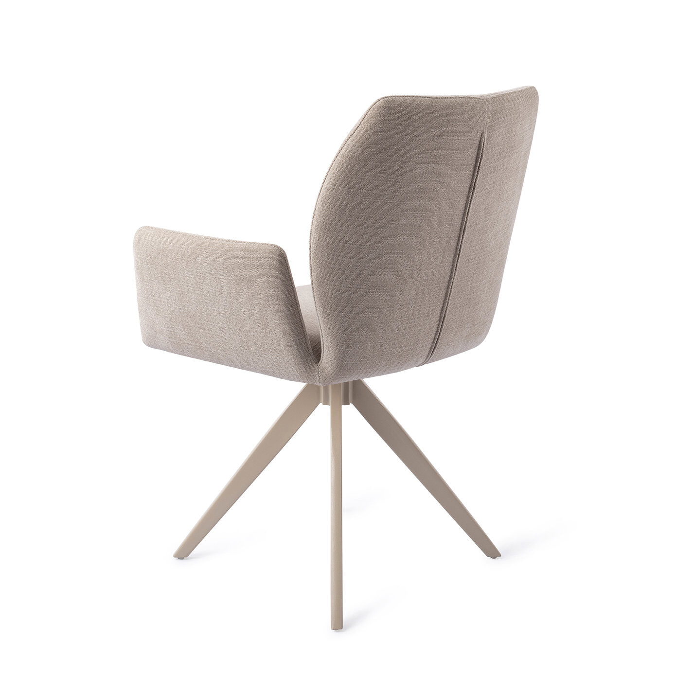 Jesper Home Draaibare Eetkamerstoel 'Misaki' Turn Beige, kleur Sand Strand