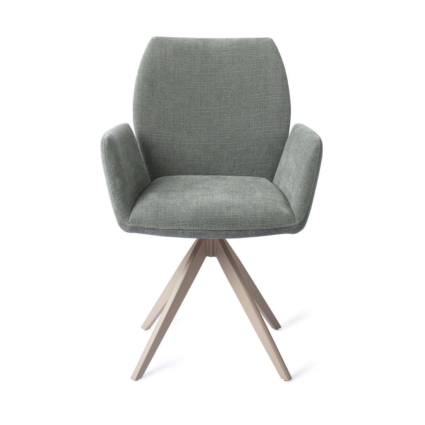 Jesper Home Draaibare Eetkamerstoel 'Misaki' Turn Beige, kleur Breezy Blue