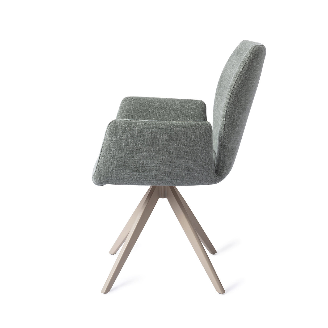 Jesper Home Draaibare Eetkamerstoel 'Misaki' Turn Beige, kleur Breezy Blue