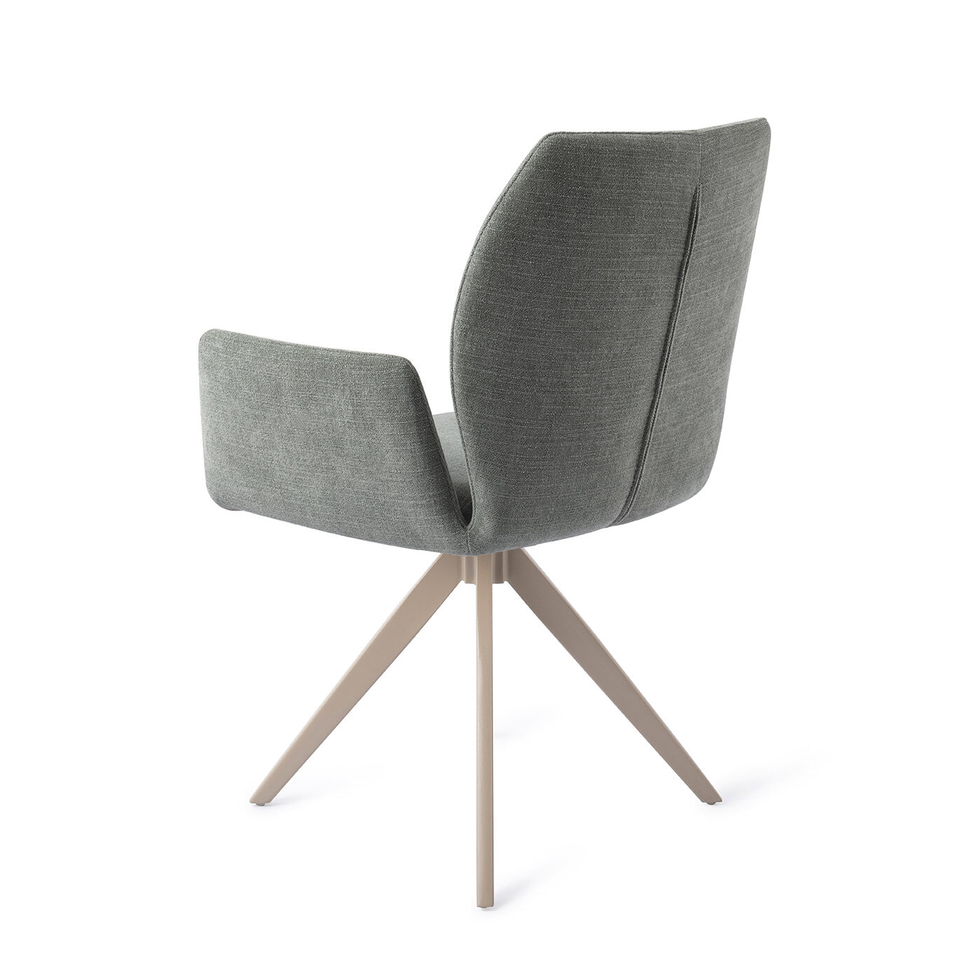 Jesper Home Draaibare Eetkamerstoel 'Misaki' Turn Beige, kleur Breezy Blue
