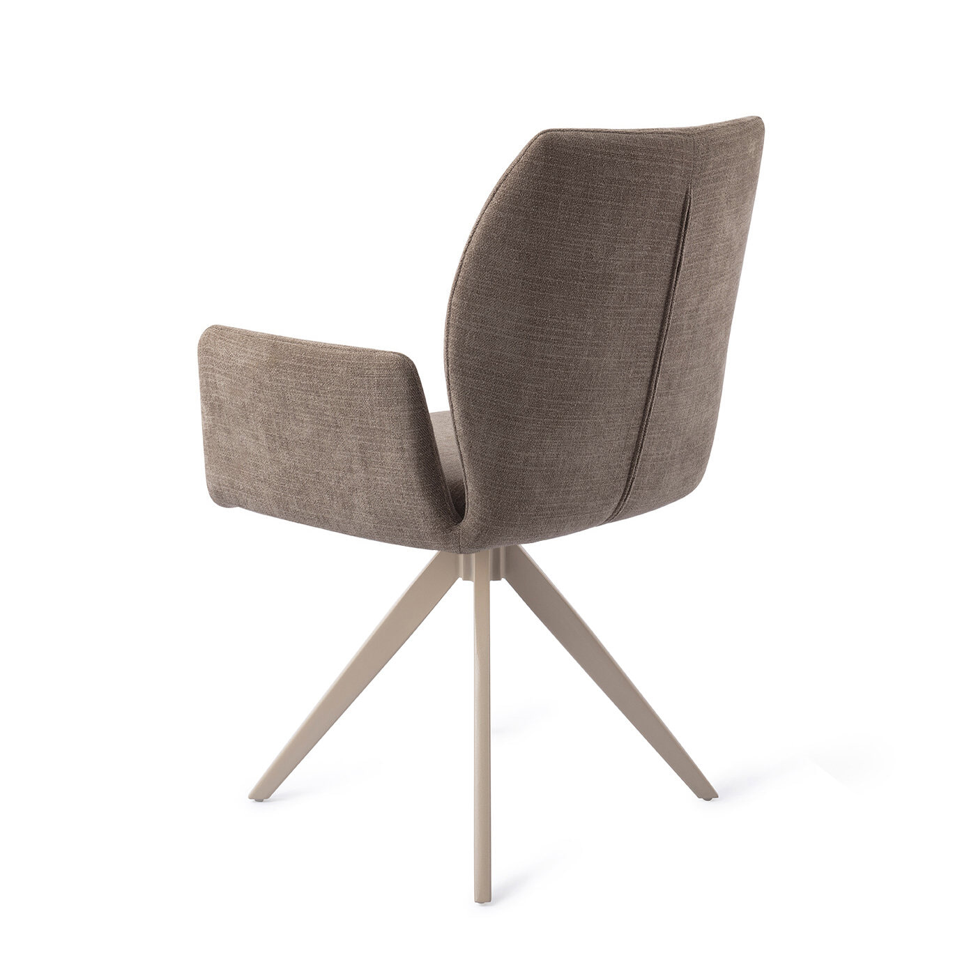 Jesper Home Draaibare Eetkamerstoel 'Misaki' Turn Beige, kleur Mocha Mist