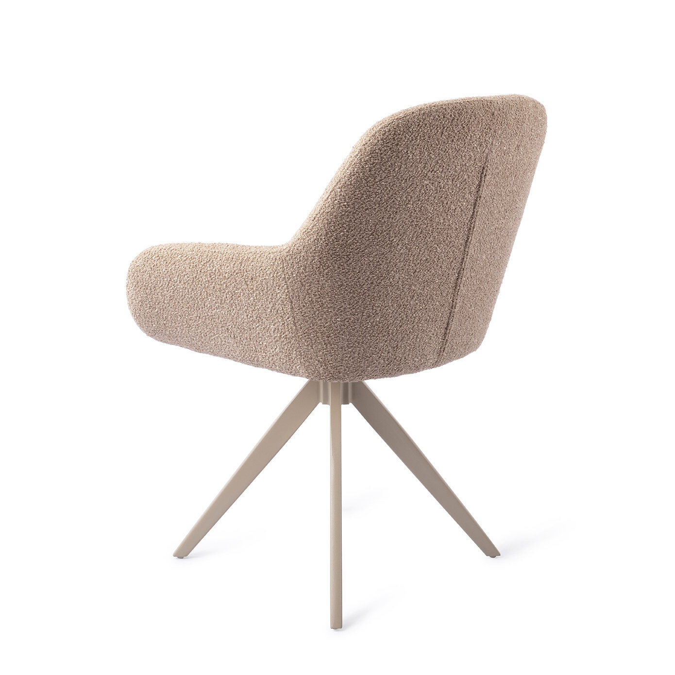 Jesper Home Draaibare Eetkamerstoel 'Kushi' Turn Beige, kleur Flax Relax
