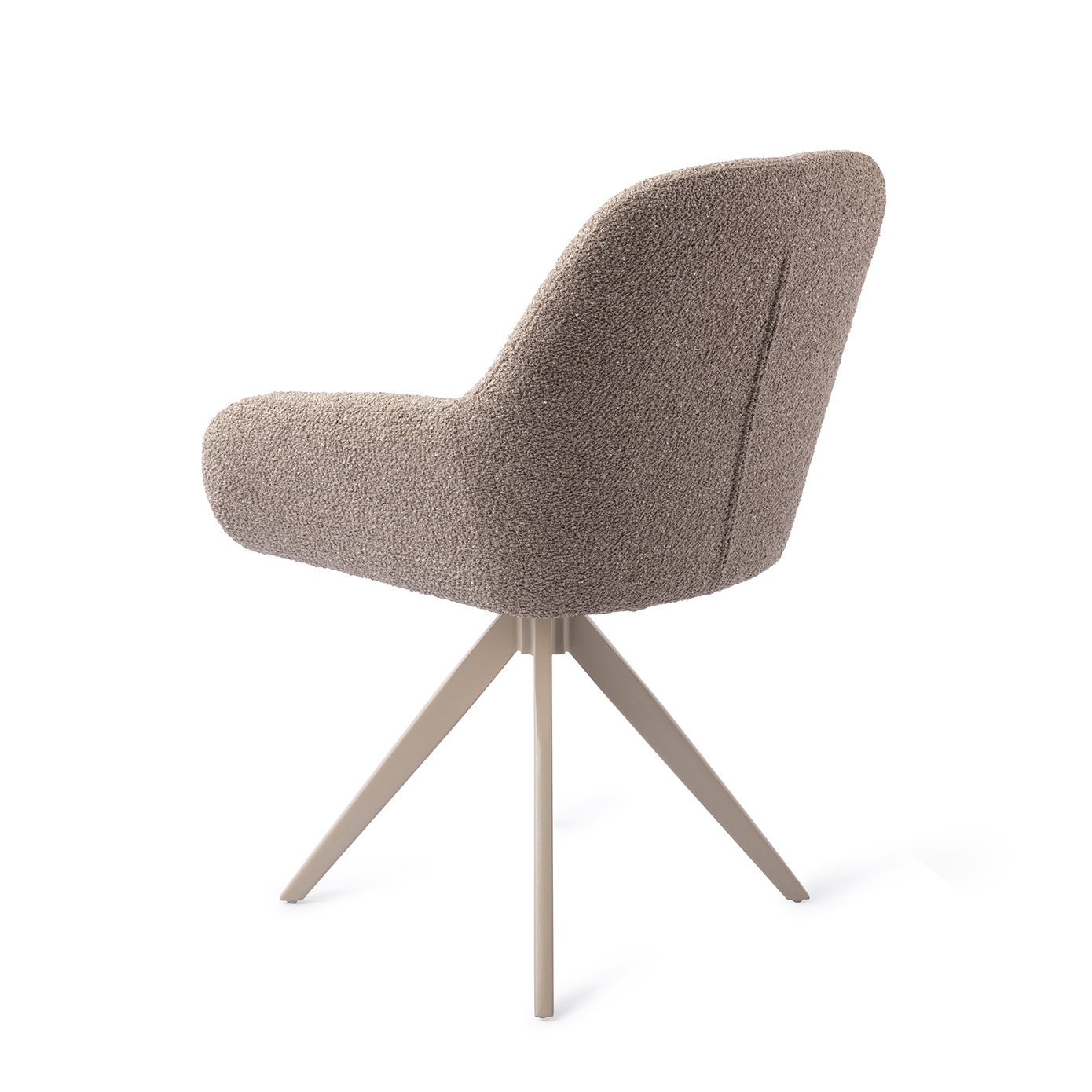 Jesper Home Draaibare Eetkamerstoel 'Kushi' Turn Beige, kleur Stone Haze