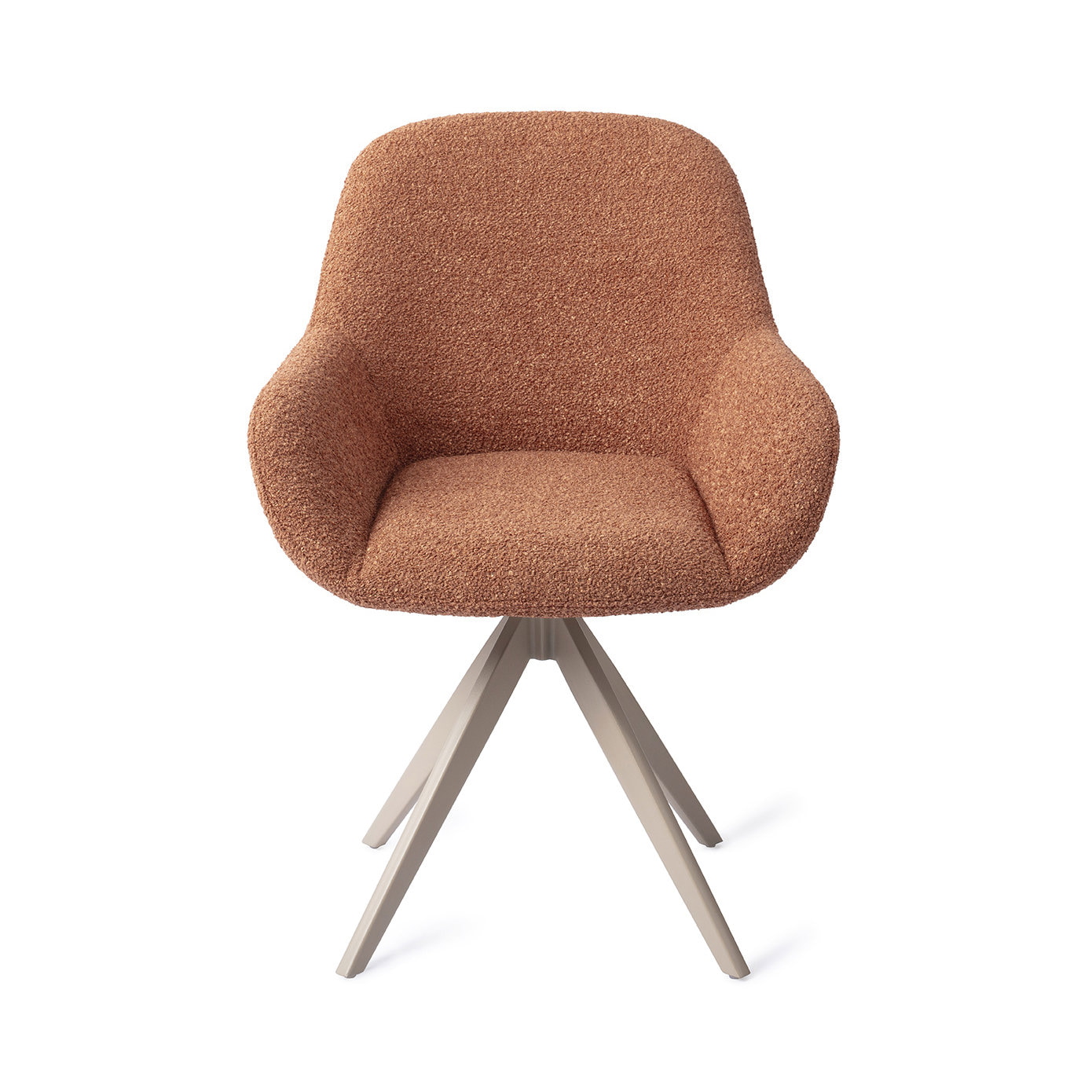 Jesper Home Draaibare Eetkamerstoel 'Kushi' Turn Beige, kleur Amber Autumn