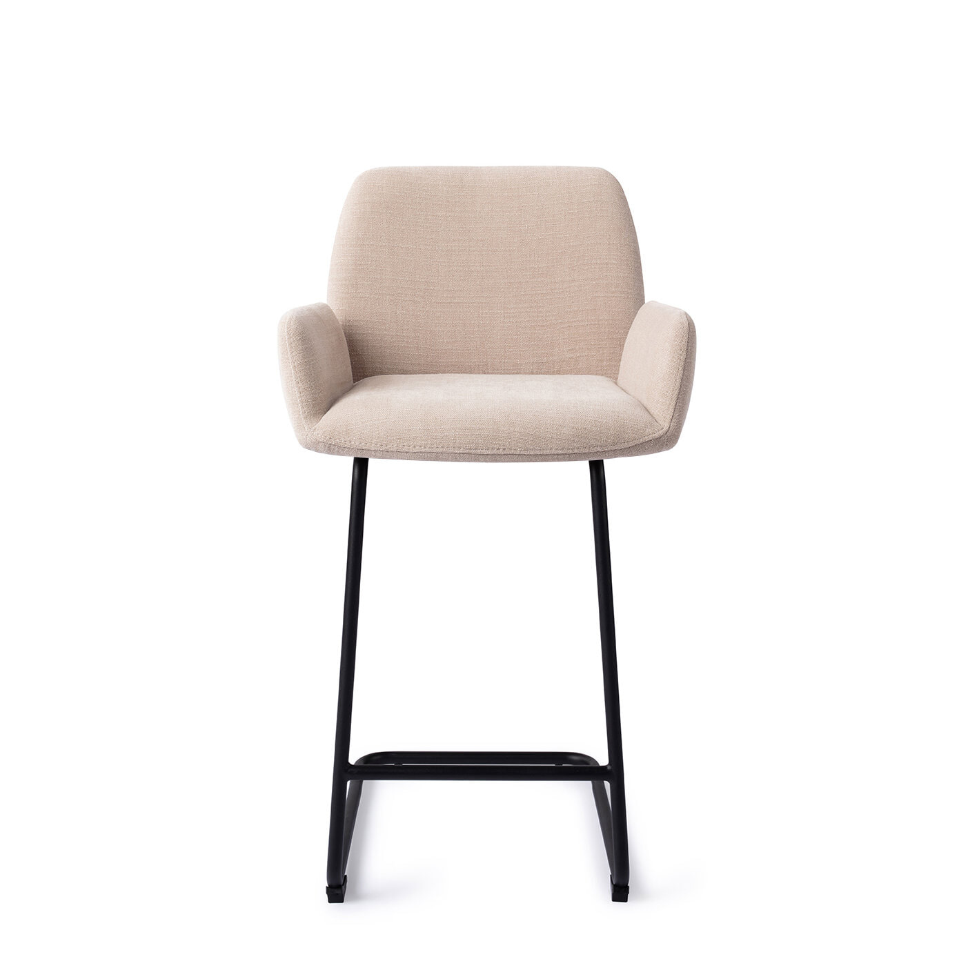Jesper Home Barstoel 'Misaki' Arch Black, kleur Sand Strand (zithoogte 66cm)