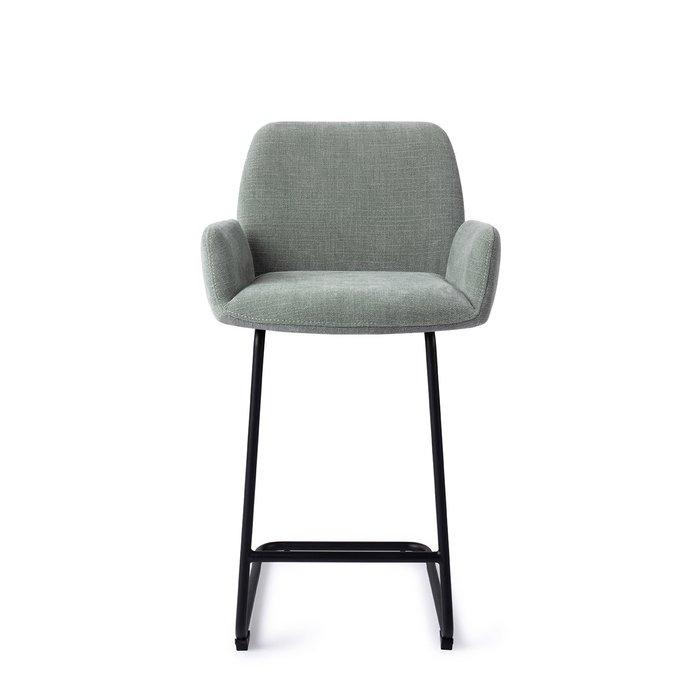 Jesper Home Barstoel 'Misaki' Arch Black, kleur Blue Breezy (zithoogte 65cm)