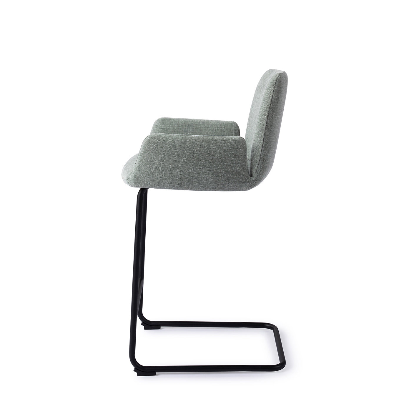 Jesper Home Barstoel 'Misaki' Arch Black, kleur Blue Breezy (zithoogte 65cm)