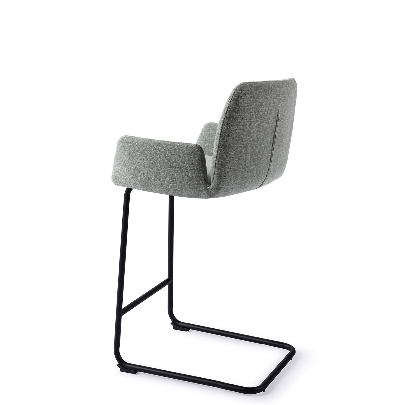 Jesper Home Barstoel 'Misaki' Arch Black, kleur Blue Breezy (zithoogte 65cm)