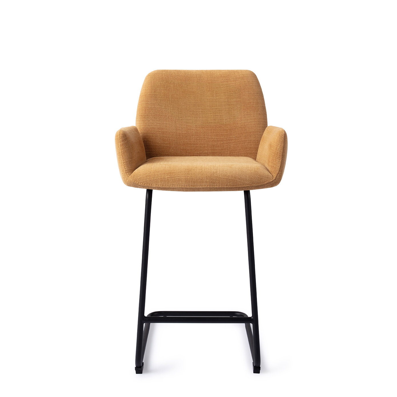 Jesper Home Barstoel 'Misaki' Arch Black, kleur Honey Harvest (zithoogte 65cm)