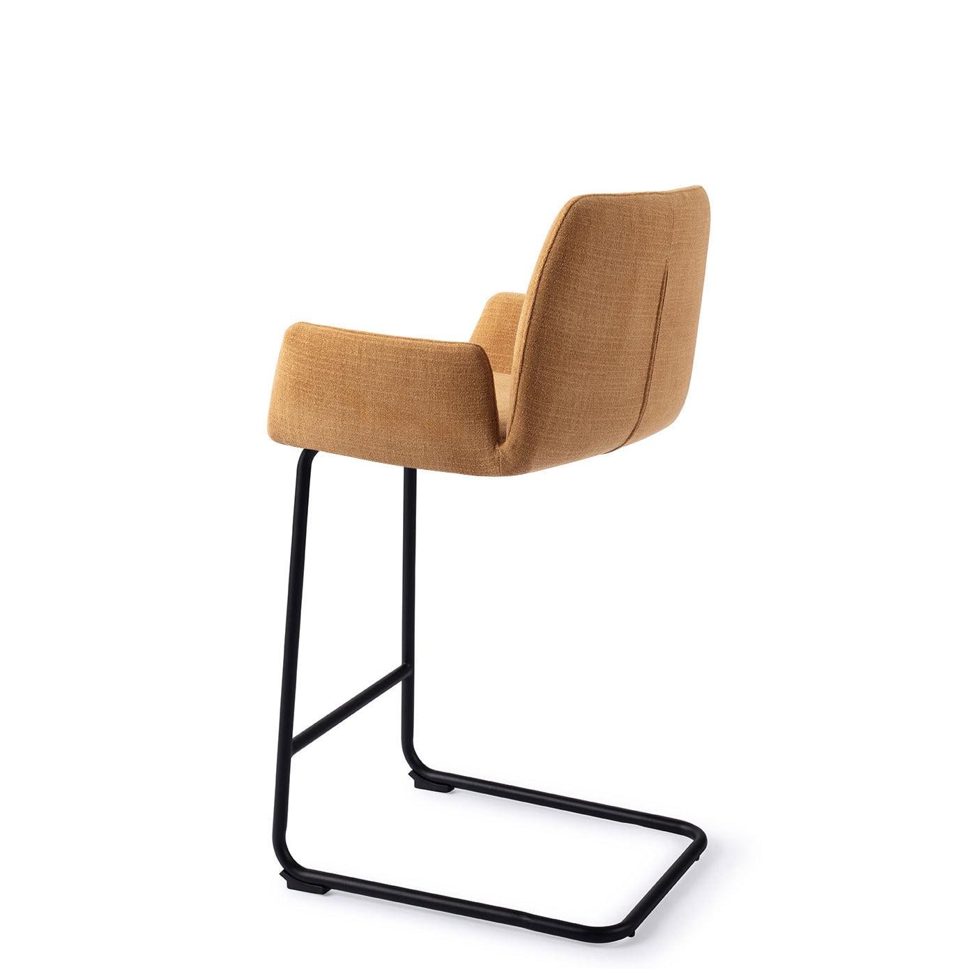 Jesper Home Barstoel 'Misaki' Arch Black, kleur Honey Harvest (zithoogte 65cm)