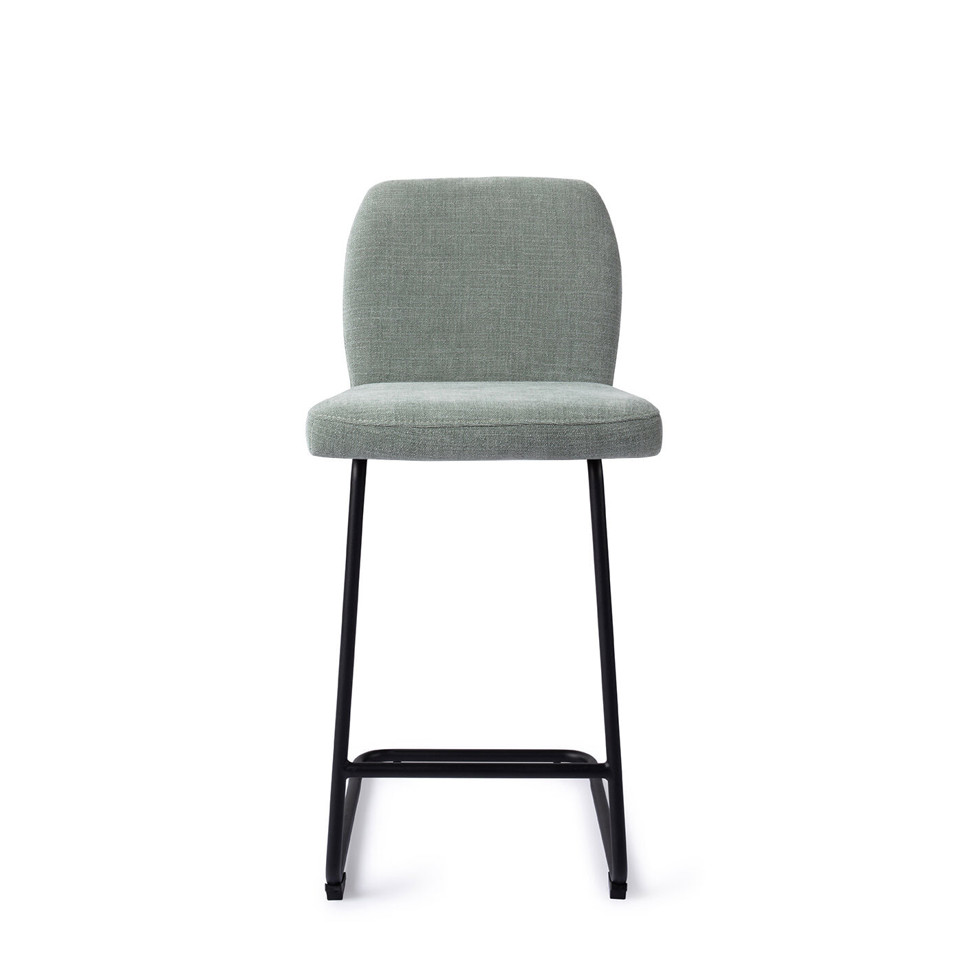 Jesper Home Barstoel 'Ikata' Arch Black, kleur Breezy Blue (zithoogte 65cm)