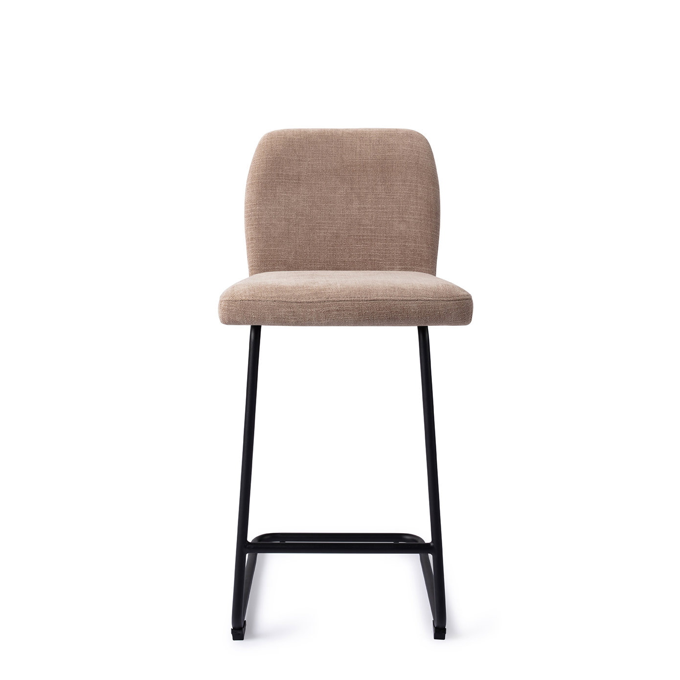 Jesper Home Barstoel 'Ikata' Arch Black, kleur Mocha Mist (zithoogte 65cm)
