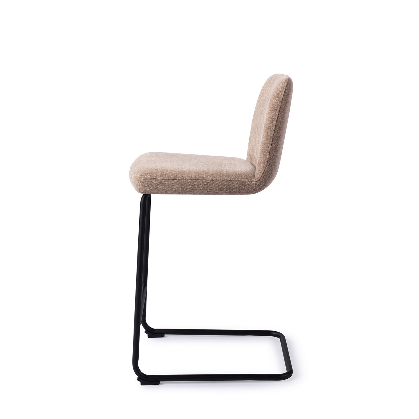 Jesper Home Barstoel 'Ikata' Arch Black, kleur Mocha Mist (zithoogte 65cm)