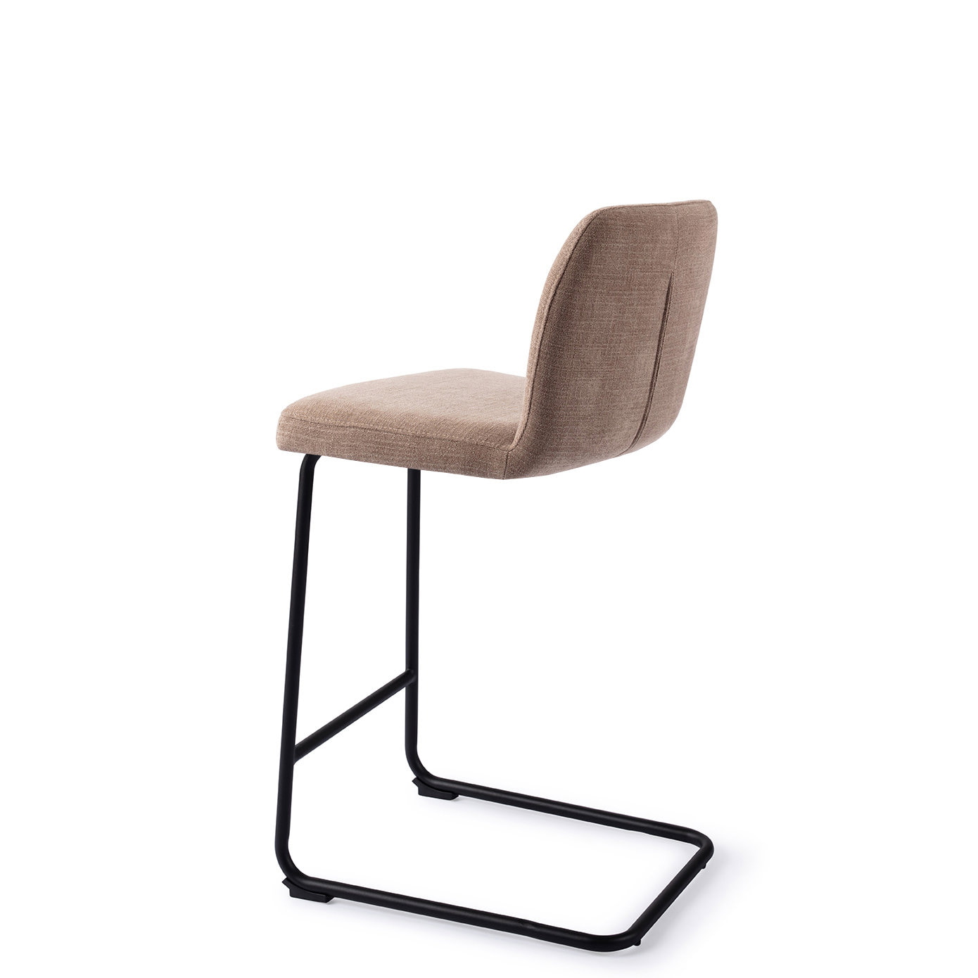 Jesper Home Barstoel 'Ikata' Arch Black, kleur Mocha Mist (zithoogte 65cm)