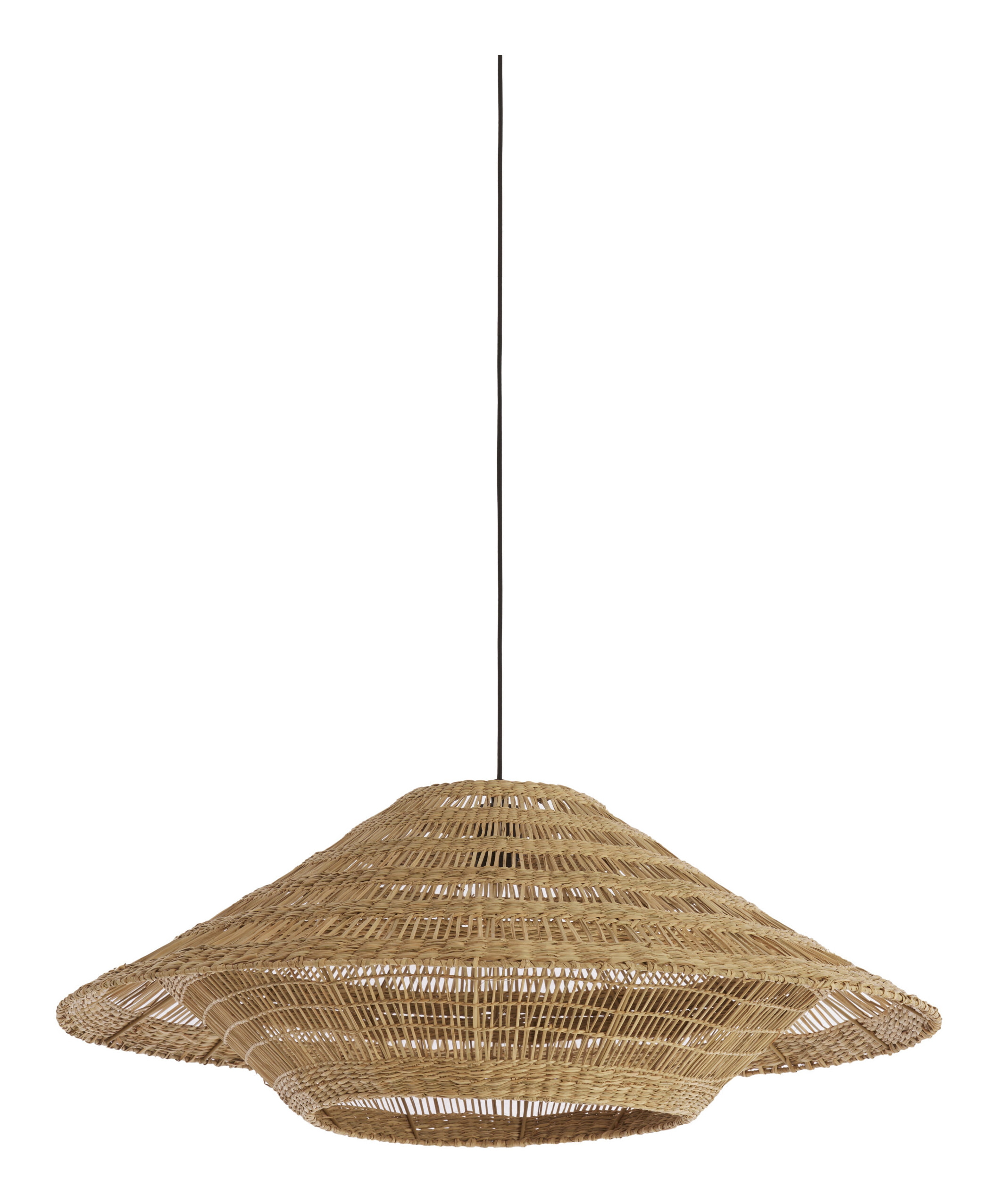 Light & Living Hanglamp Owana Zeegras, Ø80cm - Naturel - Rond
