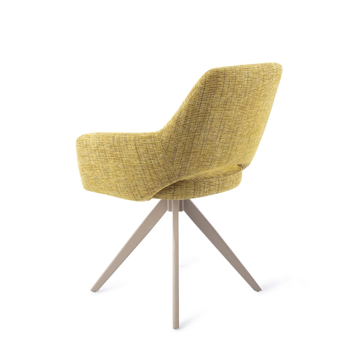 Jesper Home Eetkamerstoel 'Yanai' Turn Beige, kleur Lemon Lines