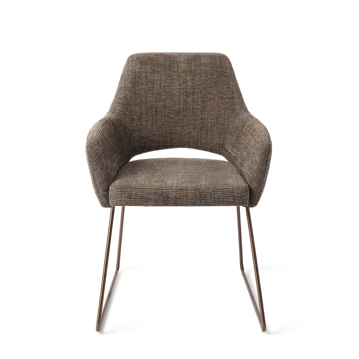Jesper Home Eetkamerstoel 'Yanai' Slide Rose, kleur Checked Chestnut