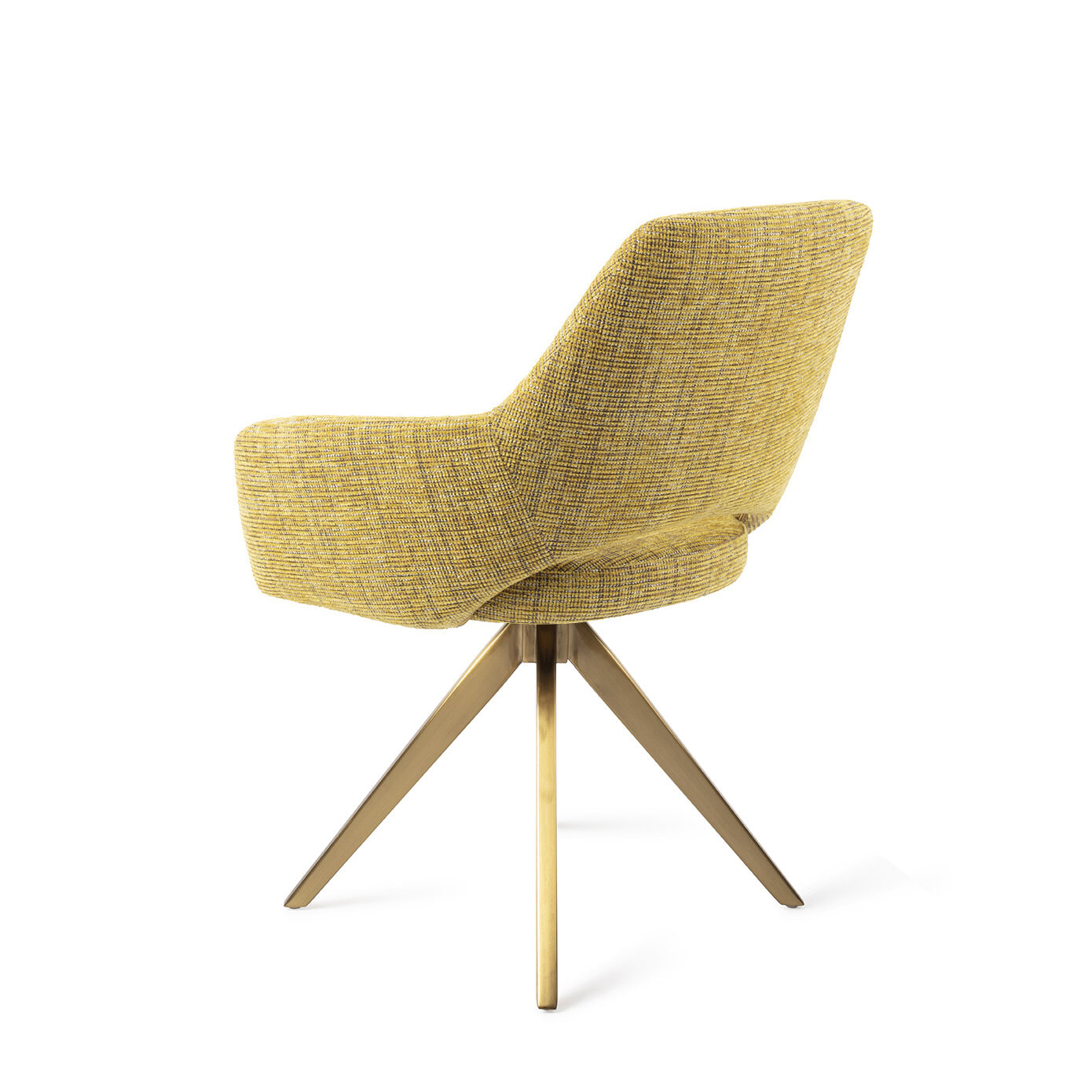 Jesper Home Eetkamerstoel 'Yanai' Turn Gold, kleur Lemon Lines