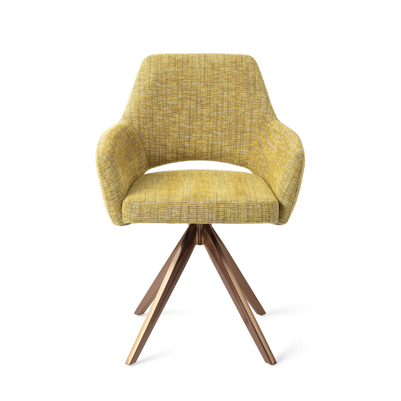 Jesper Home Eetkamerstoel 'Yanai' Turn Rose, kleur Lemon Lines
