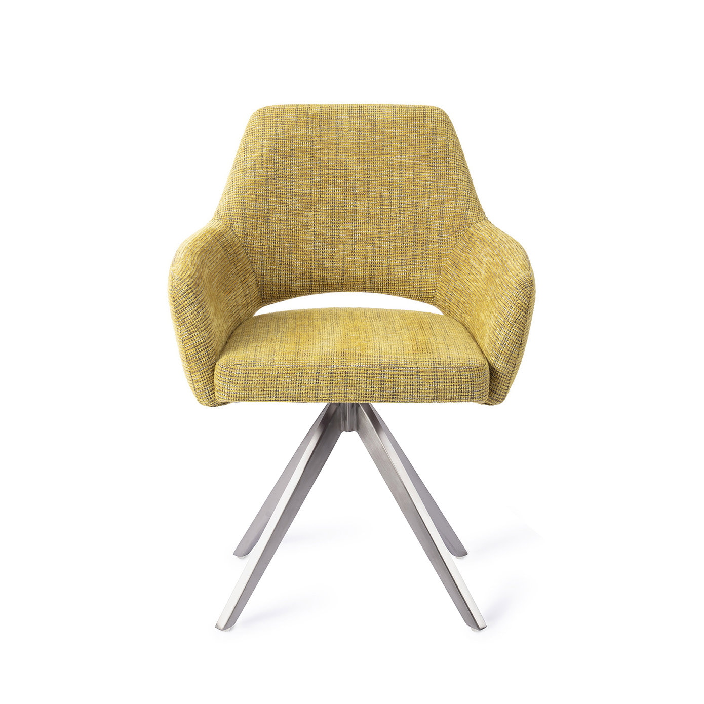 Jesper Home Eetkamerstoel 'Yanai' Turn Steel, kleur Lemon Lines