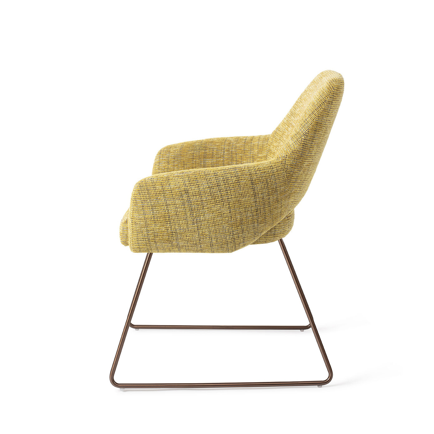 Jesper Home Eetkamerstoel 'Yanai' Slide Rose, kleur Lemon Lines